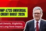 DWP £725 Universal Credit Boost 2026