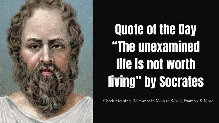 Quote of the Day by Socrates: