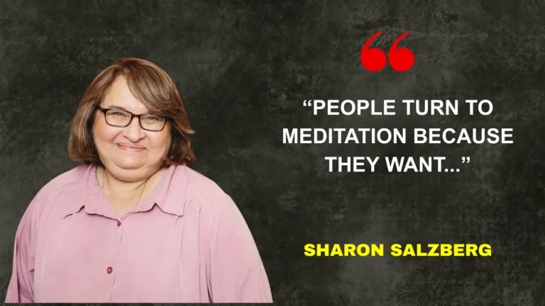 Quote of the day by Sharon Salzberg