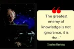Quote of the day by Stephen Hawking