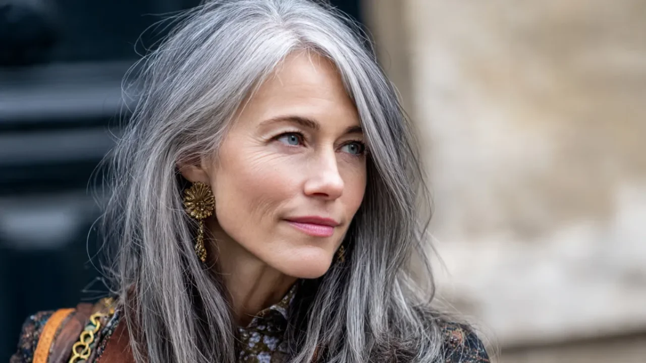 Viral Grey Hair Style